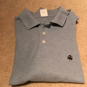 Brooks brothers light blue long sleeve polo